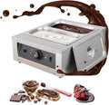Chocolate Melting Pot 1500W -4.12 QT *2 Tanks, Temp Control 86~176℉, Stainless Steel Electric Commercial Food Warmer for Chocolate/Milk/Cream Meltingream Melting - size: 4.12 QT*2