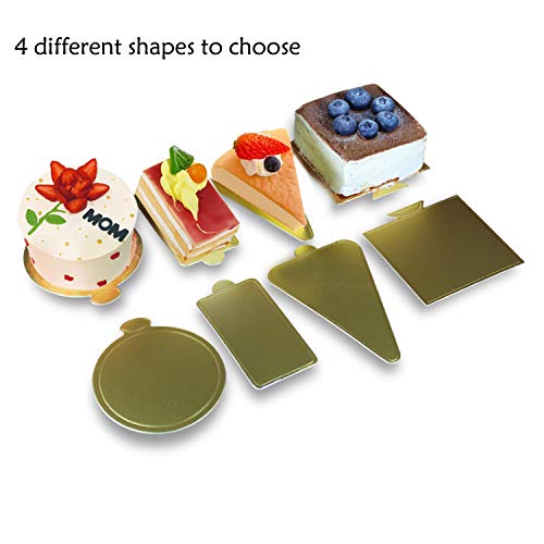 100 pcs 4.25"x2.36" Mini Cake Boards, Rectangular Cardboard Set - size: Rectangular