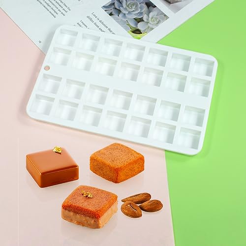Square Cake Mold Pastry Mold Silicone Mold Baking Cookies Chocolate Baking Tools (E_ Square) - size: E_ Square