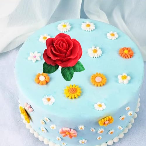 3D Rose Flower Fondant Molds Flower Silicone Mold - color: Style N