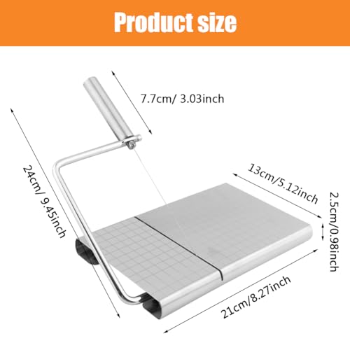 Cheese Slicer Graduated Board + 6 Extra Replaceable Wires