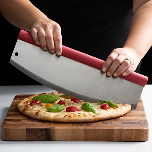 Fantes Rocking Pizza Cutter, Stainless Steel with Blade Guard and Comfort Handle, The Italian Market Original since 1906 - style: Rocking Pizza Cutter