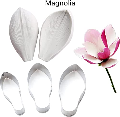 8set Gum Paste Flower Molds and Fondant Cutters Sugar Craft Tools