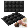 Rotating Chocolate Silicone Mold, 3D Candy Dessert Baking Mold - color: black-010