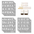 Martha Stewart, Modern Fonts Stencils and Tools Kit, 15 pc - style: Modern Fonts