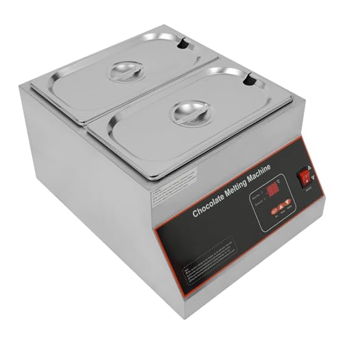 500W 2 Tanks Commercial Chocolate Melter Electric Butter Tempering Machine - size: 2 Tanks, 500W, Digital Display