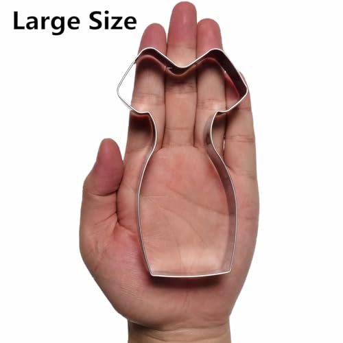 Large Princess Dress Shaped Cookie Cutter Steel Cheongsam 4.6 in - size: Model 10