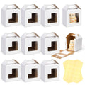 10 Pack Tall Cake Boxes for Tier Cakes 12 x 12 x 12 Inch with Window - size: 12 x 12 x 12 Inches