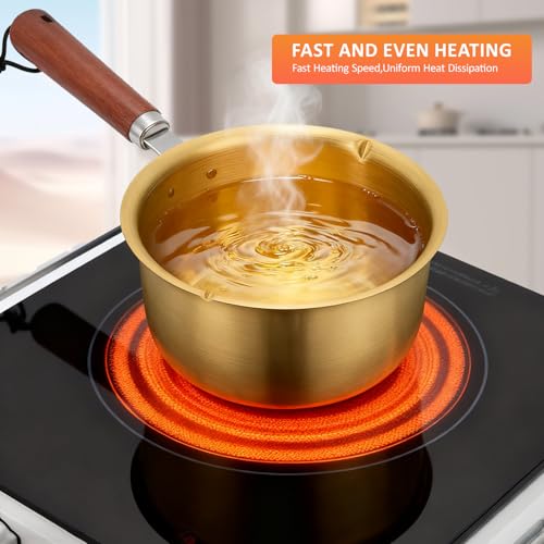 Mini Butter Warmer 2-Pack, 10 oz 304 Stainless Steel Saucepan