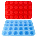 2 Pack 24-Cup Silicone Muffin Pan Nonstick Dishwasher Safe Food Grade