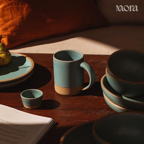Mora Nano Ramekins Set of 4, 2oz Ceramic Pottery Sauce Cups - Microwave, Oven and Dishwasher Safe - Iris - color: Iris, size: Nano