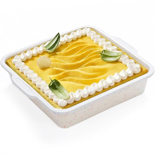 8x8 inch Silicone Square Cake Pan - color: Square, size: 8 inch
