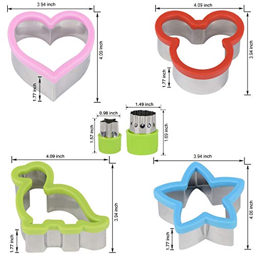 Hhyn Sandwich Cutters Set for Kids, 12 PCS