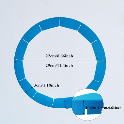 Adjustable Pie Crust Shields Baking Protectors, Silicone Cover Ring Fits 8-11.4 Inch Pies, Baking Pie Pizza Crust Shield Protector Cover for Edges (Blue-2pcs) - color: Blue-2pcs