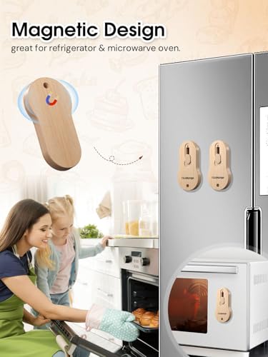 CLUEAPOP Extractable & Magnetic Bread Lame Dough Scoring Tool - Professional Sourdough Scoring Tool - Sourdough Bread Baking & Bread Scoring Tool - Scoring Patterns Booklet & 5 Razor Blades - color: Wood