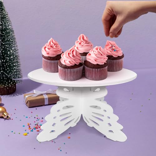 AOCEAN 12 Inch Butterfly Cake Stand for Birthday Party Decoration