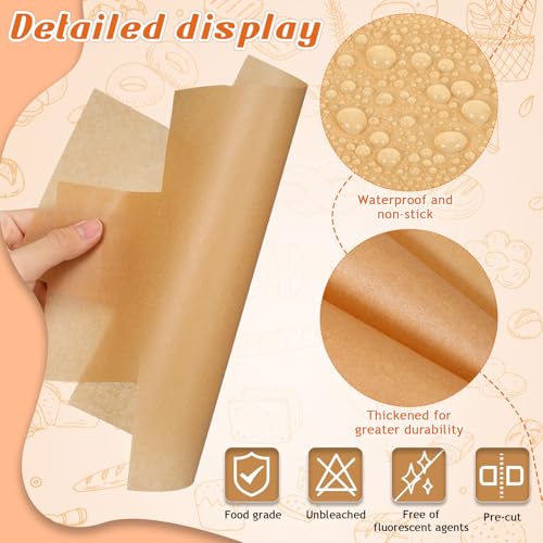 50/100Pcs Mini Loaf Pan Liners for Baking Bread, 6x3in Non-Stick Pre Cut Unbleached Parchment Paper, Disposable Sourdough Loaf Bread Liners for Baking Toast, Cakes, Cookie, Banana, Brown