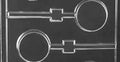 Plain Round Cookie Lollipop Chocolate Mold - AO150