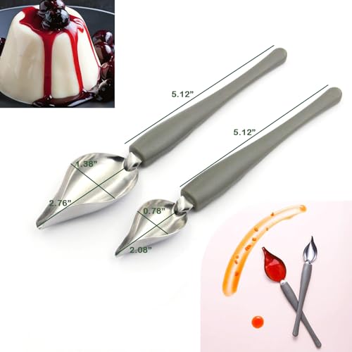 6 Chocolate Dipping Fork Spoons Set,2 Culinary Drawing Decorating Spoon Set - color: 8PCS