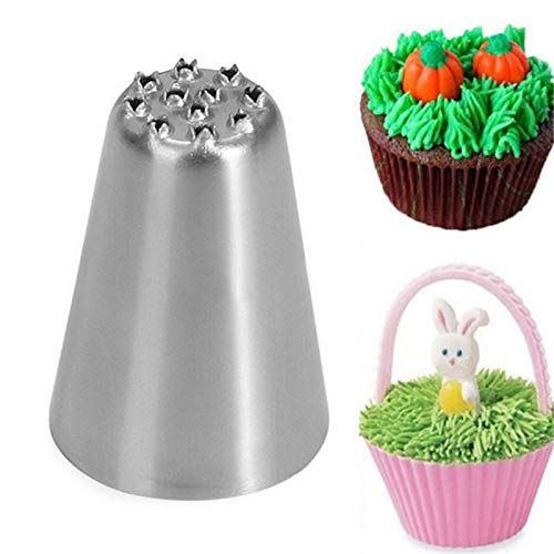 Symphony Wire Tips, Stainless Steel Icing Piping Nozzles For Pastry Fondant Tools (grass & flower) - color: Grass & Flower