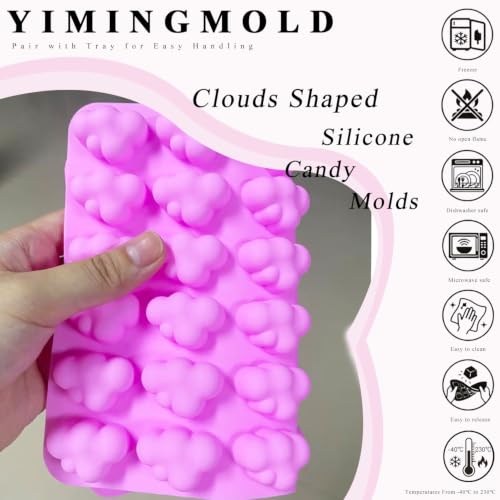 36 Cavity Clouds Shaped Silicone Chocolate Molds - color: Style A