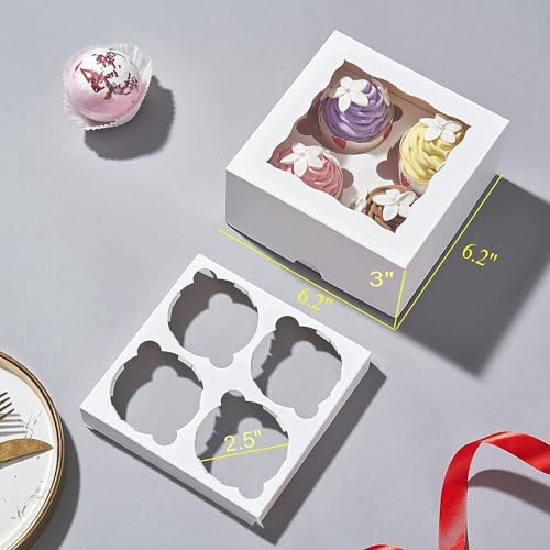 50 Pack White Chocolate Bomb Gift Boxes Auto pop up - color: White