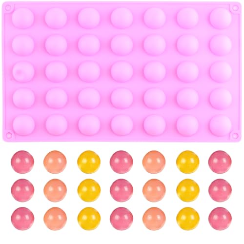 35 Cavity Mini Semi Sphere Silicone Candy Molds