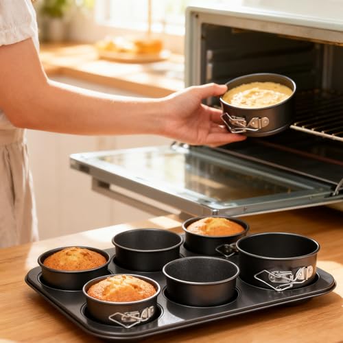 4 Inches Mini Springform Pan, 4-Pack - size: 4 Inch