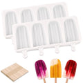 WMKGG Popsicle Silicone Molds Set, 2 PCS Ice Cream Cakesicles Molds - color: White-2