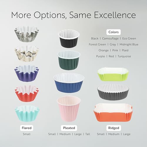 Restaurantware 4 oz Round Green Paper Eco Tall Baking Cup, 200 Pack - color: Eco Green, size: Tall