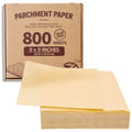 800 Sheets 9x9" Unbleached Value Pack Square Parchment Paper - color: Brown, size: 9×9 - 800 Sheets