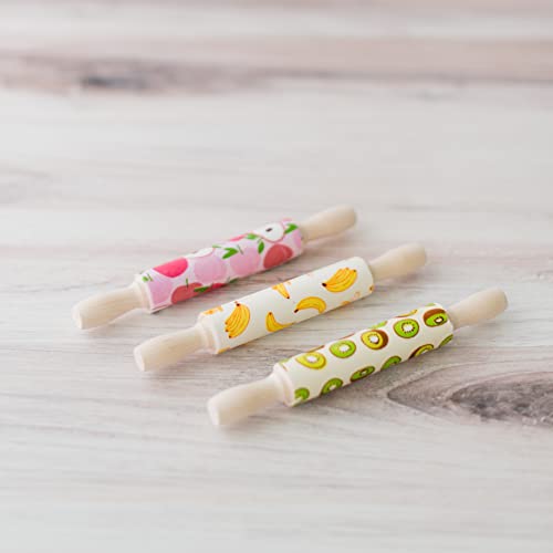 Wooden Mini Rolling Pin, 7 Inches Long, Pack of 25, Perfect for Fondant, Pasta, Baking in the Kitchen and Crafting, by Woodpeckers - size: 7 inch