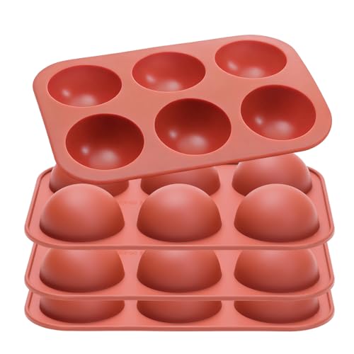 4 Pack Medium Semi-Sphere Silicone Molds