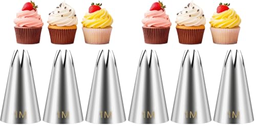 Suuker 1M Cake Decorating Tips, 3 Pieces (Pack of 2) - size: 3 Pieces (Pack of 2)