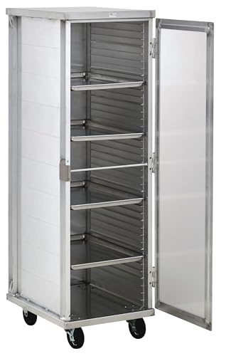 CenPro Commercial Enclosed 40-Tier Aluminum End Load NSF Bun/Sheet Pan Rack with Clear Acrylic Door | Bakeries, Caterers, Kitchens, Restaurants | (#28W-613) - size: 40-Pan Enclosed Glass