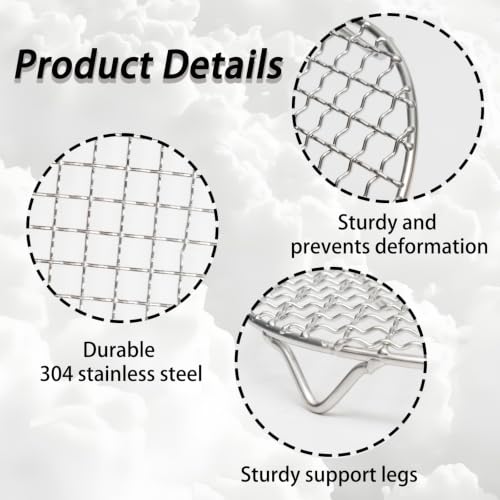 16.5cm/6.5inch Stainless Steel Air Fryer Rack Steamer Cooling Rack