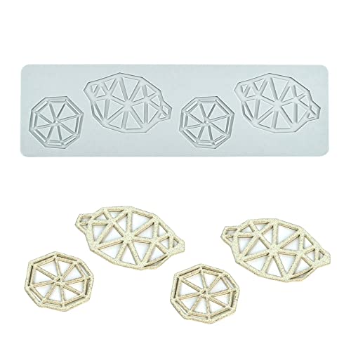 TUKE 3D Hollow Lace Fondant Molds Fruits Leaf Shape Lace Mat Party Cake Decoration Tool Cupcake Mat Silicone Molds for Polymer Clay Chocolate Baking Gummy Mould (Lemon_10.88x3.24x0.08inch_G) - size: Lemon_10.88x3.24x0.08inch_G