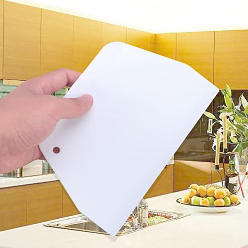 Tofficu 1pc Plastic Cake Scraper Non-Stick Icing Smoother Dough Scraper Cake Edge Tools for Bakery Pastry Kitchen Baking Supplies - size: 13.3cm*9cm*0.1cm