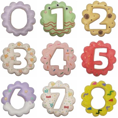 Comais Linzer Number Cookie Cutters Stainless Steel 9Pcs 3.5in Scalloped - size: 3.5-Inch Scalloped Edge