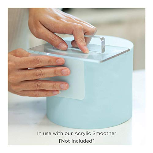 Lacupella Flexsi Fondant Smoother Tool Set of 4 - Flexible Cake Decorating Smoothers for Fondant, Buttercream and Gum Paste
