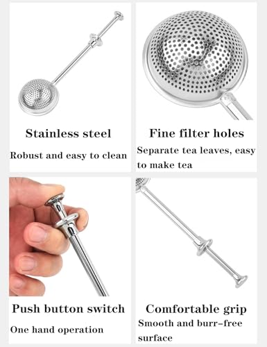 Stainless Steel Baker's Dusting Wand Powdered Sugar Shaker Duster Sifter