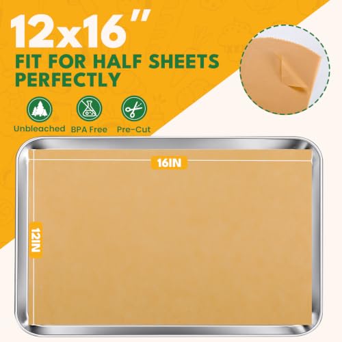 450 Pcs Parchment Paper Sheets for Baking,12x16 Inch Baking Paper - size: 450pcs - 12x16in