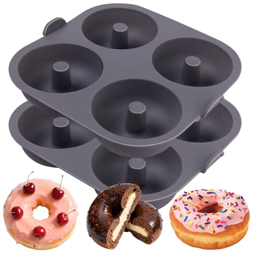 Silicone Donut Pan for Baking, 4-Cavity Doughnut Mold