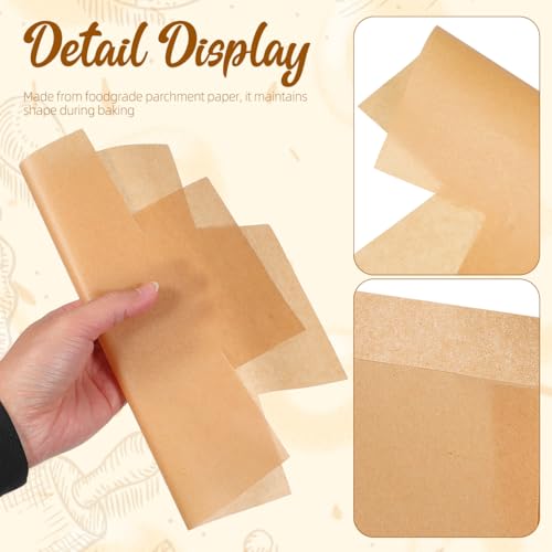 SEWACC 100 pcs Bread Pan Liners Nonstick Disposable Baking Paper
