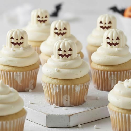 Halloween Pumpkin Silicone Mold for Chocolate,8 Cavities Chocolate Molds,Funny 3D Halloween Chocolate Candy Molds for Soap Pudding Jelly Cakes Making - color: Style3