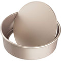 CHEFMADE Round Cake Pan, 8-Inch with Removable Loose Bottom - color: Champagne Gold, size: 8-inch