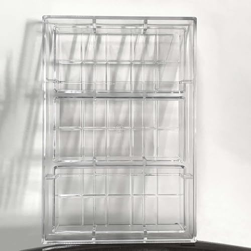 GRAINRAIN Polycarbonate Deep Filled Chocolate Bar Mold for Energy Protein Bars, Chocolate Snakes, Covered Cookies - Durable DIY Candy Making Tool (19416) - color: 19416