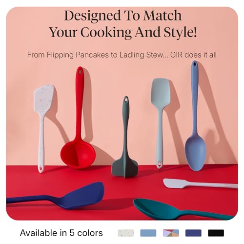 GIR: 5-Piece Silicone Ultimate Kitchen Utensils Set – Mediterranean - color: Mediterranean, size: 5 - Piece Set
