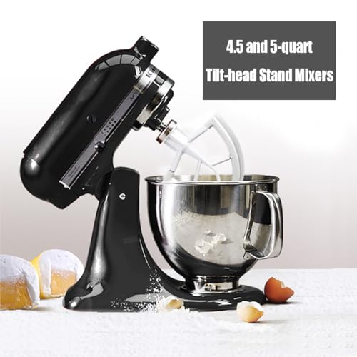 Flex Edge Beater Compatible With KitchenAid 4.5/5 Qt Tilt-Head Mixers,White - color: All White