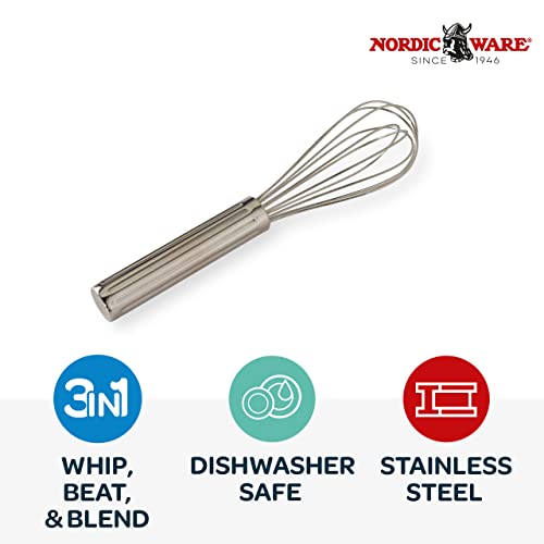 Nordic Ware Small Whisk, 7-Inch, Stainless Steel - size: 7-Inch